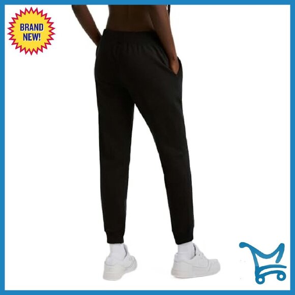 Fleece Joggers 29" Inseam Women's Comfort Pants Drawcord Pockets - Picture 3 of 8